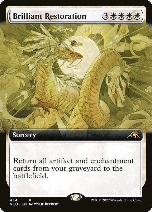 Brilliant Restoration (434) [Kamigawa: Neon Dynasty] [Extended Art]