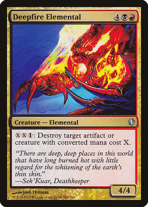 Deepfire Elemental (185) [Commander 2013]