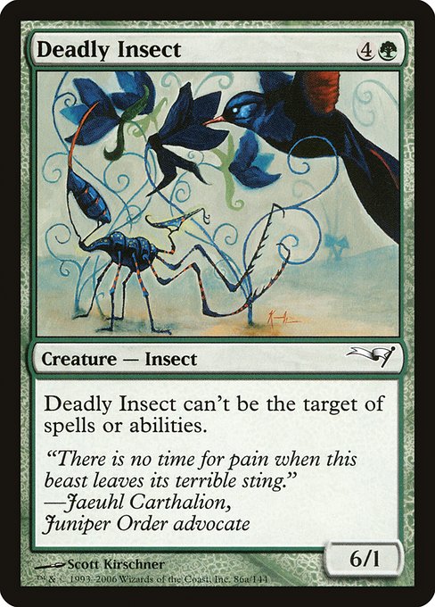 Deadly Insect (86a) [Coldsnap Theme Decks]