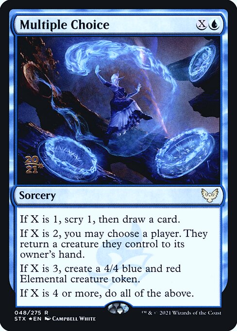 Multiple Choice (48s) [Strixhaven: School of Mages Promos]
