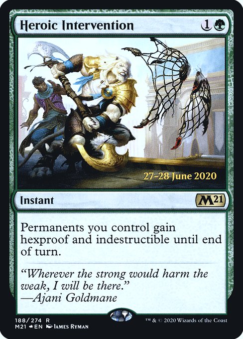 Heroic Intervention (188s) [Core Set 2021 Promos]