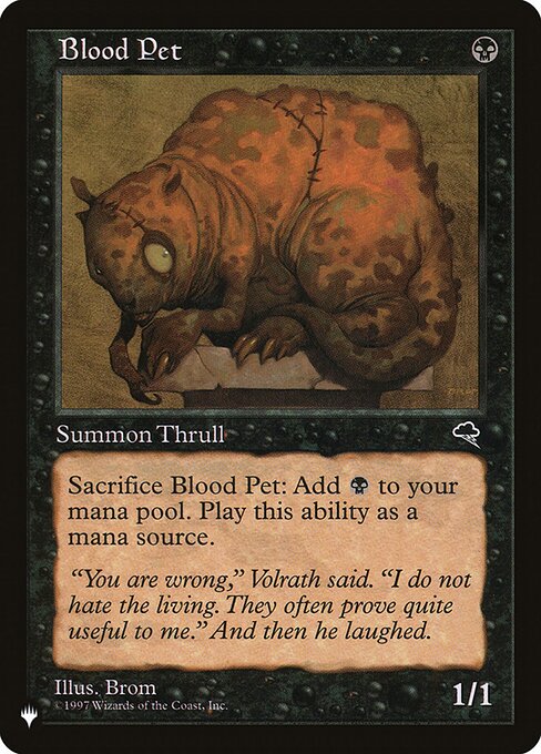 Blood Pet (TMP-109) [The List]