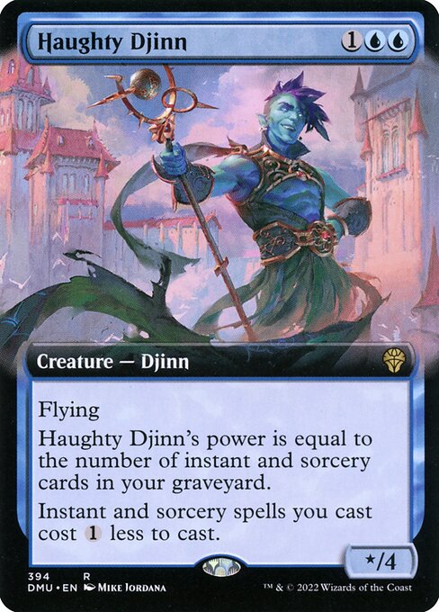 Haughty Djinn (394) [Dominaria United] [Extended Art]