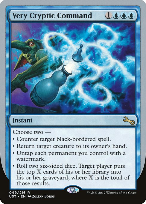 Very Cryptic Command (49e) [Unstable]