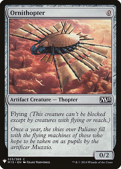 Ornithopter (M15-223) [The List]