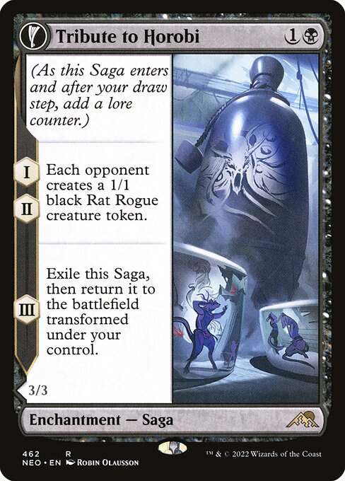 Tribute to Horobi // Echo of Death's Wail (462) [Kamigawa: Neon Dynasty] [Extended Art]