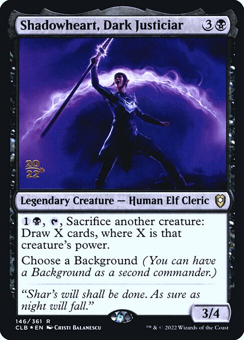 Shadowheart, Dark Justiciar (146s) [Battle for Baldur's Gate Promos]