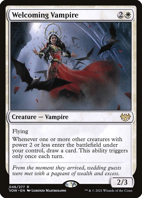 Welcoming Vampire (46) [Innistrad: Crimson Vow]