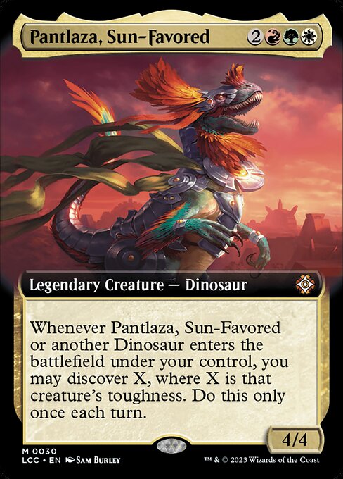 Pantlaza, Sun-Favored (30) [The Lost Caverns of Ixalan Commander] [Extended Art]