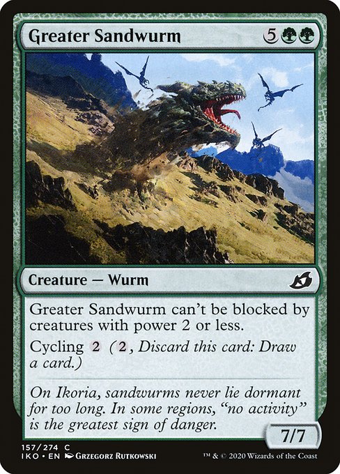 Greater Sandwurm (157) [Ikoria: Lair of Behemoths]