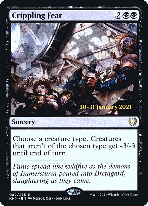 Crippling Fear (82s) [Kaldheim Promos]