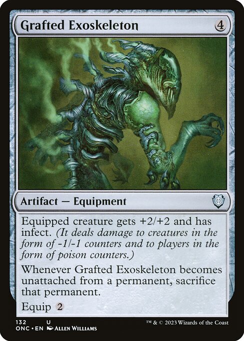 Grafted Exoskeleton (132) [Phyrexia: All Will Be One Commander]