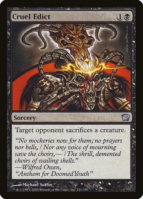 Cruel Edict (121★) [Ninth Edition]