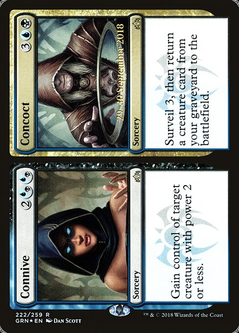 Connive // Concoct (222s) [Guilds of Ravnica Promos]