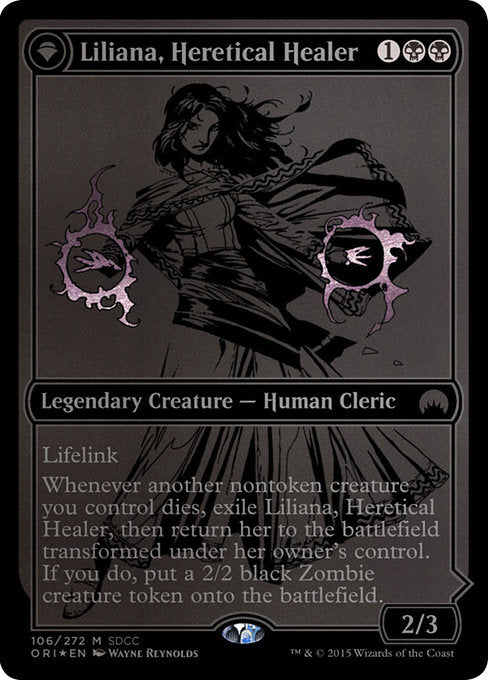 Liliana, Heretical Healer // Liliana, Defiant Necromancer (106) [San Diego Comic-Con 2015]