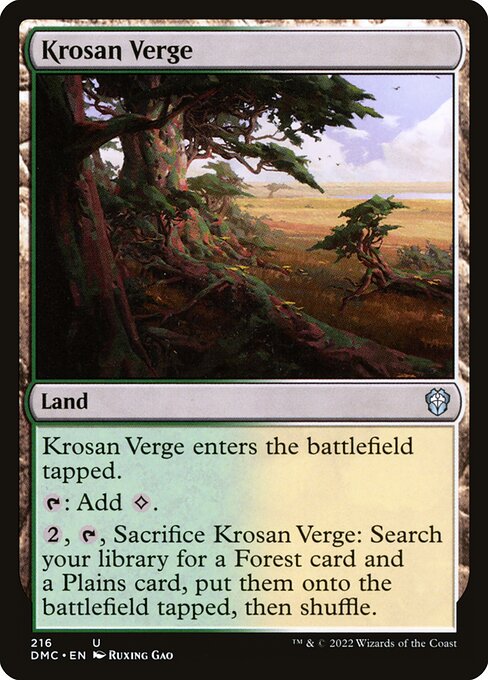 Krosan Verge (216) [Dominaria United Commander]