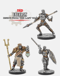 Eberron Warforged Minis Thief, Cleric, Fighter image 0