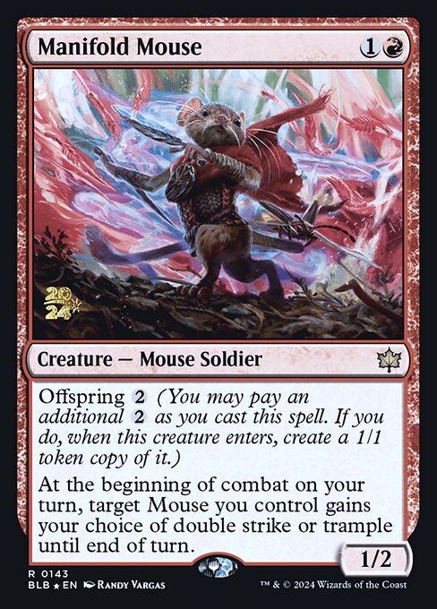 Manifold Mouse (143s) [Bloomburrow Promos]