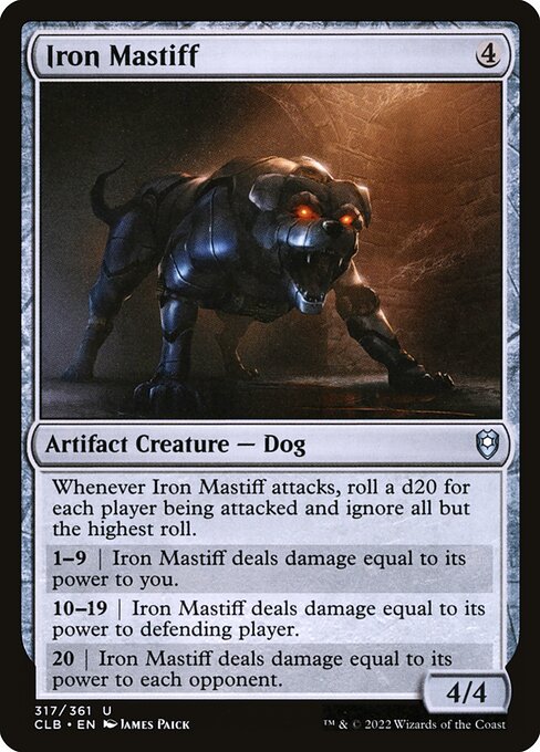Iron Mastiff (317) [Commander Legends: Battle for Baldur's Gate]