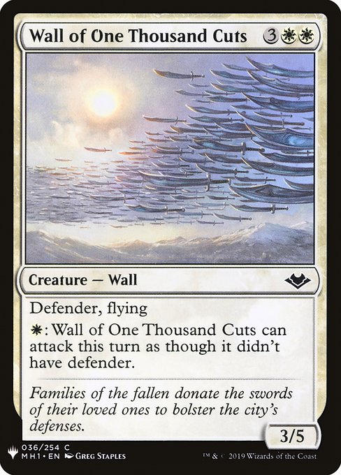 Wall of One Thousand Cuts (MH1-36) [The List]