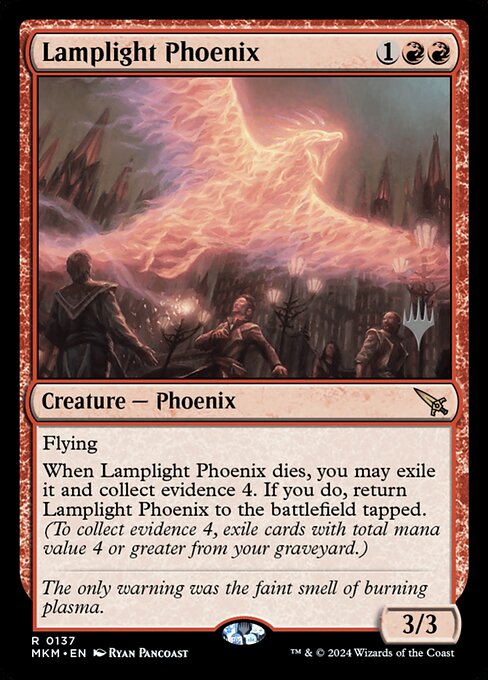 Lamplight Phoenix (137p) [Murders at Karlov Manor Promos]