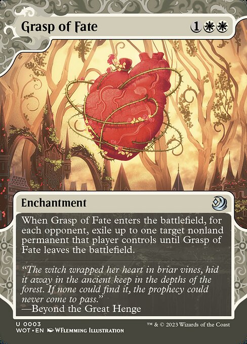 Grasp of Fate (3) [Wilds of Eldraine: Enchanting Tales] [Showcase, Borderless]