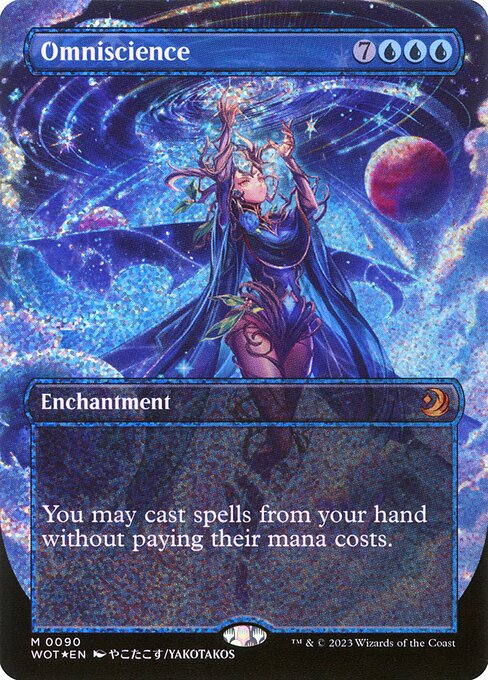 Omniscience (90) [Wilds of Eldraine: Enchanting Tales] [Borderless]
