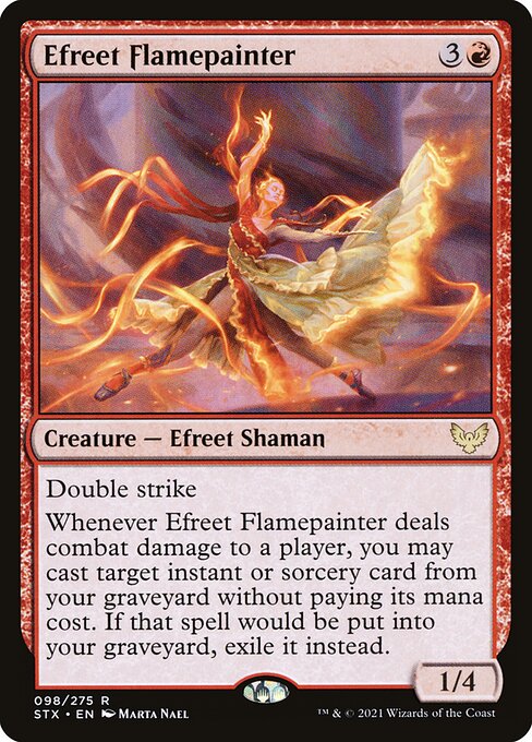 Efreet Flamepainter (98) [Strixhaven: School of Mages]