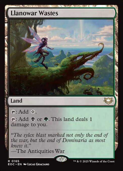 Llanowar Wastes (165) [Edge of Eternities Commander]