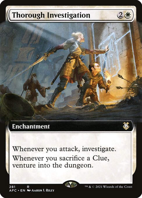 Thorough Investigation (281) [Forgotten Realms Commander] [Extended Art]