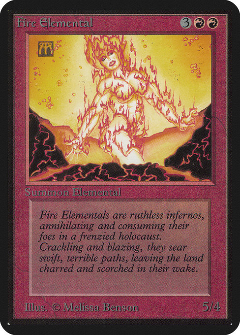 Fire Elemental (148) [Limited Edition Alpha]