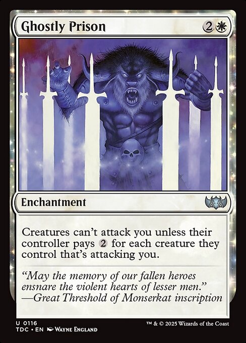 Ghostly Prison (116) [Tarkir: Dragonstorm Commander]