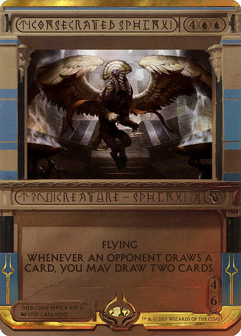 Consecrated Sphinx (8) [Amonkhet Invocations] [Borderless]