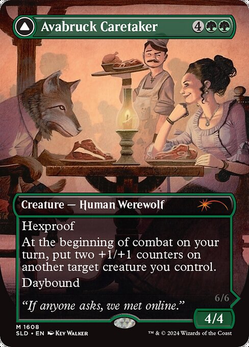 Avabruck Caretaker // Hollowhenge Huntmaster (1608) [Secret Lair Drop]
