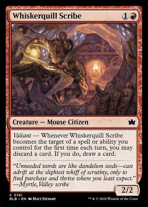 Whiskerquill Scribe (161) [Bloomburrow]