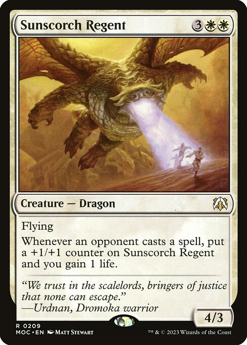 Sunscorch Regent (209) [March of the Machine Commander]