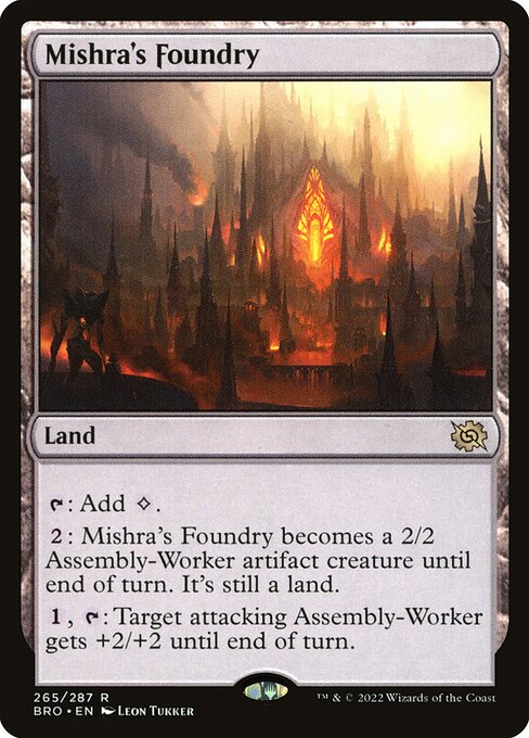 Mishra's Foundry (265) [The Brothers' War]