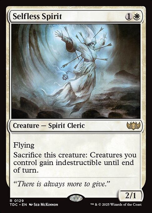 Selfless Spirit (129) [Tarkir: Dragonstorm Commander]