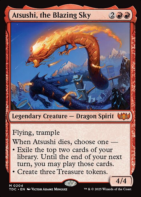 Atsushi, the Blazing Sky (204) [Tarkir: Dragonstorm Commander]