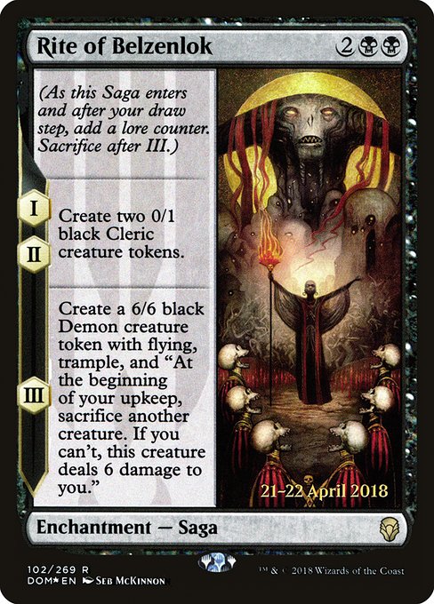 Rite of Belzenlok (102s) [Dominaria Promos]