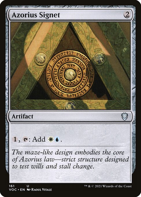 Azorius Signet (161) [Crimson Vow Commander]