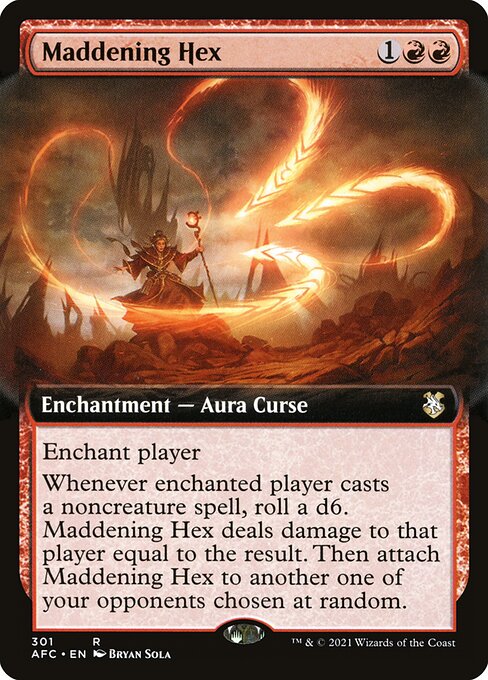 Maddening Hex (301) [Forgotten Realms Commander] [Extended Art]