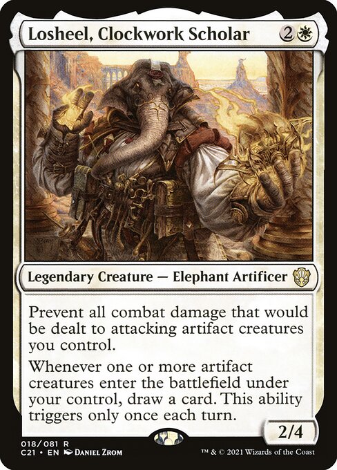 Losheel, Clockwork Scholar (18) [Commander 2021]