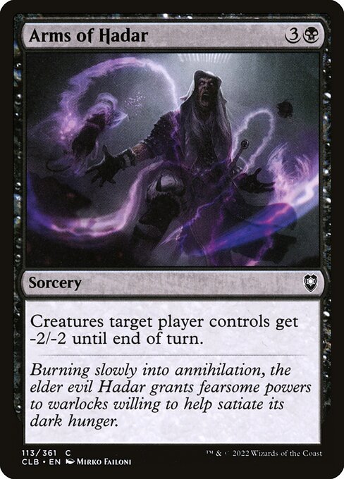 Arms of Hadar (113) [Commander Legends: Battle for Baldur's Gate]