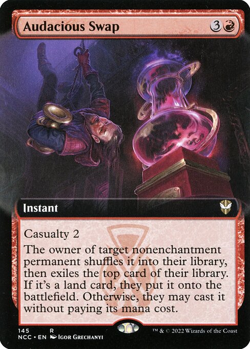 Audacious Swap (145) [New Capenna Commander] [Extended Art]