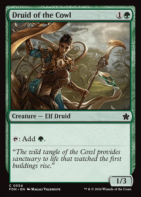 Druid of the Cowl (554) [Foundations]