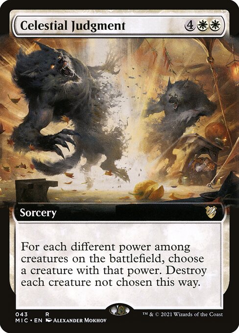 Celestial Judgment (43) [Midnight Hunt Commander] [Extended Art]