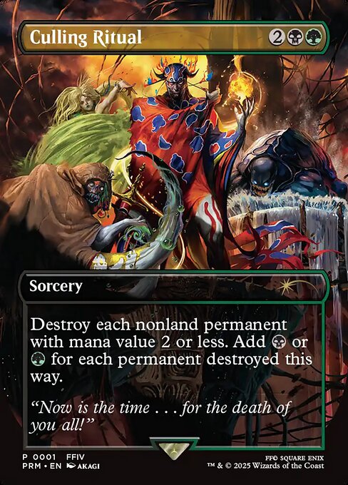 Culling Ritual (4) [Wizards Play Network 2025]
