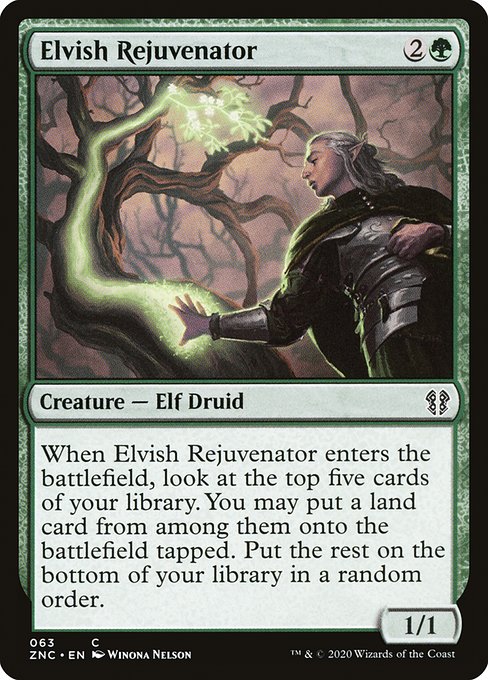 Elvish Rejuvenator (63) [Zendikar Rising Commander]
