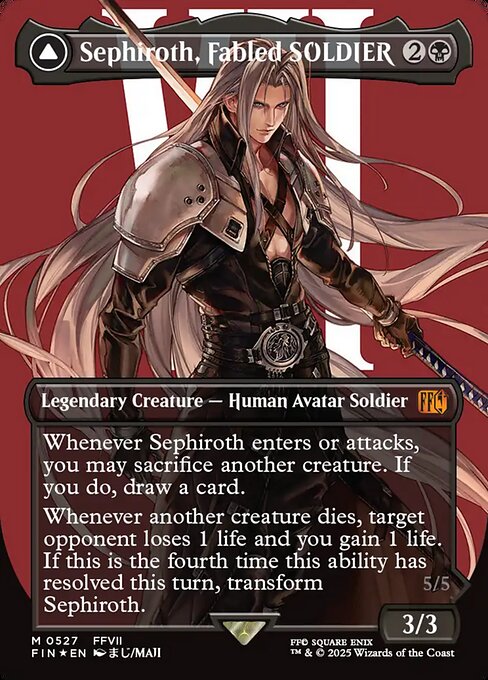 Sephiroth, Fabled SOLDIER // Sephiroth, One-Winged Angel (527) [Final Fantasy]